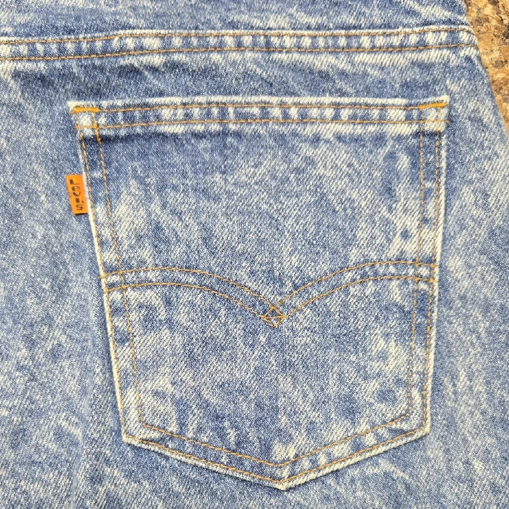 🏠 Vintage Levi's Orange Tab Acid Wash Denim Jeans Size 34X32. (40552 0209)
